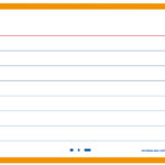 Oxford systeemkaarten / flashcards 'Flash 2.0', 75x125 mm, gelinieerd, oranje