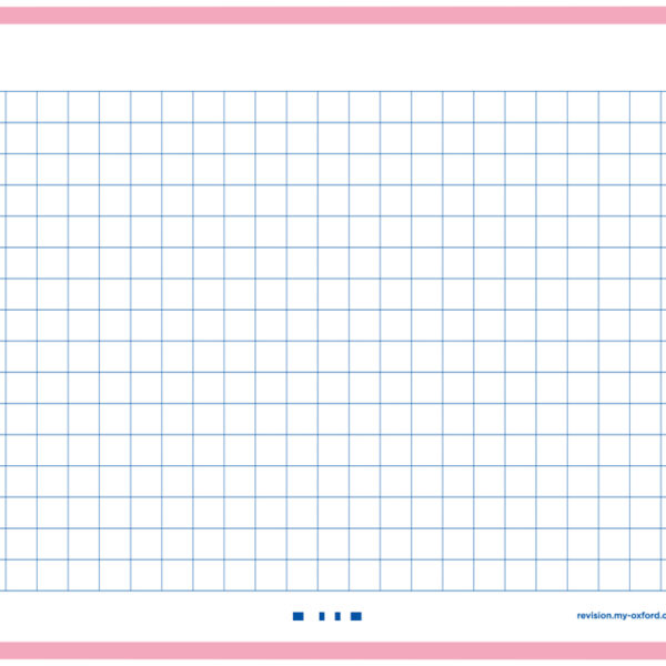 Oxford systeemkaarten / flashcards 'Flash 2.0', 105 x 148 mm, geruit, roze