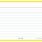 Oxford systeemkaarten / flashcards 'Flash 2.0', 105 x 148 mm, gelinieerd, geel