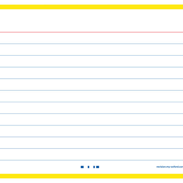 Oxford systeemkaarten / flashcards 'Flash 2.0', 105 x 148 mm, gelinieerd, geel