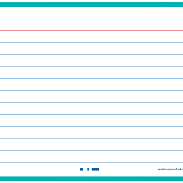 Oxford systeemkaarten / flashcards 'Flash 2.0', 105 x 148 mm, gelinieerd, mint