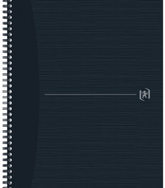Oxford spiraalband Origins, DIN A4, gelinieerd, zwart, 70 vel