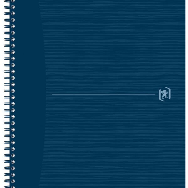 Oxford spiraalblok Origins, DIN A4, gelinieerd, blauw