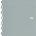 Oxford spiraalblok Origins, DIN A4, gelinieerd, grijs