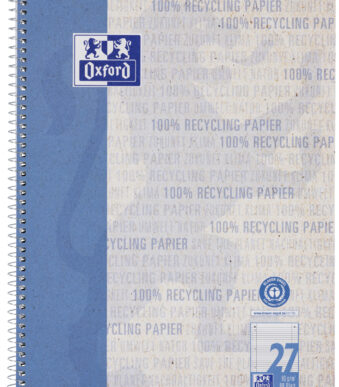 Oxford collegeblok 'Recycling', DIN A4+, 80 vel, gelinieerd