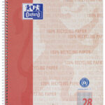 Oxford collegeblok 'Recycling', DIN A4+, 80 vel, geruit