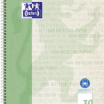 Oxford collegeblok 'Recycling', DIN A4+, 80 vel, blanco