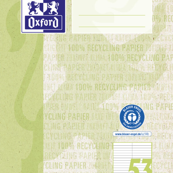 Oxford woordenschrift 'Recycling', DIN A5, 2 kolommen, 32 vel, groen