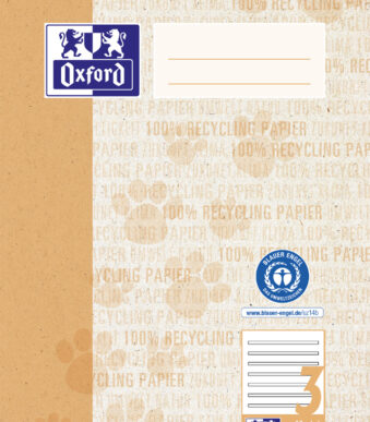 Oxford schoolschrift 'Recycling', DIN A5, 16 vel, liniatuur 3