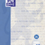 Oxford schoolblok 'Recycling', DIN A4, 50 vel, liniatuur 27