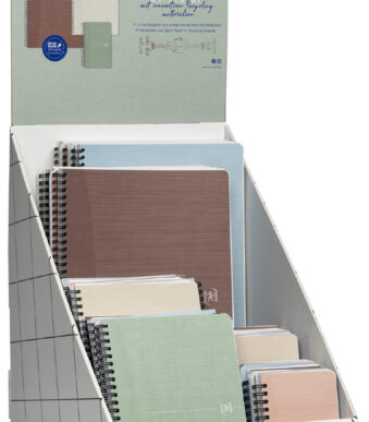 Oxford spiraalboek My Rec'UP, toonbankdisplay