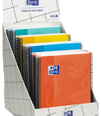 Oxford collegeblok Touch DIN A4+ Mix, toonbankdisplay