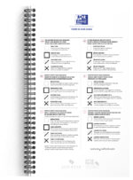 Oxford Office Essentials TaskManager, 141 x 246 mm, blauw, 115 vel