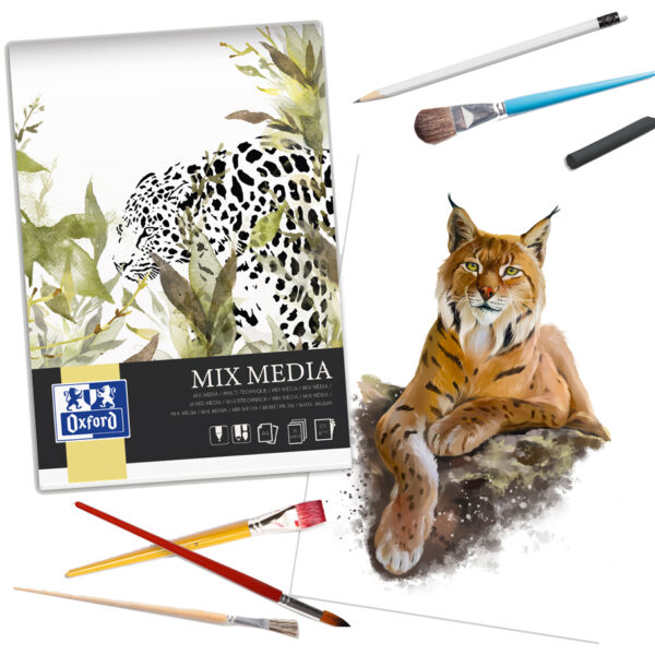Oxford Art mixed media blok 'Mix Media', DIN A4, 225 g/m2