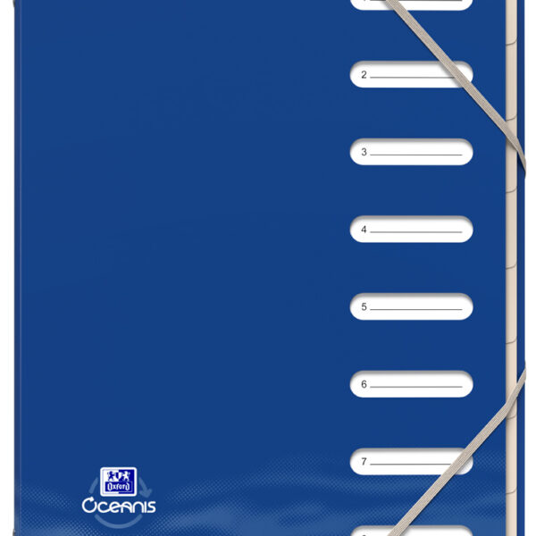 Oxford sorteermap 'Oceanis', A4, 8 tabs, gerecycled PP