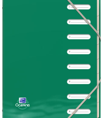 Oxford sorteermap 'Oceanis', A4, 8 tabs, gerecycled PP