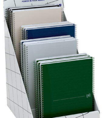 Oxford spiraalboek Origins, toonbankdisplay