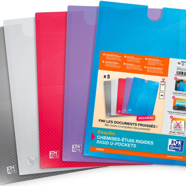 Oxford EasyGo documentenhoes HAWAI, DIN A4, kleuren assorti