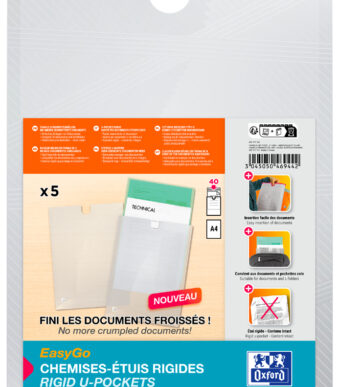 Oxford EasyGo documentenhoes HAWAI, DIN A4, transparant