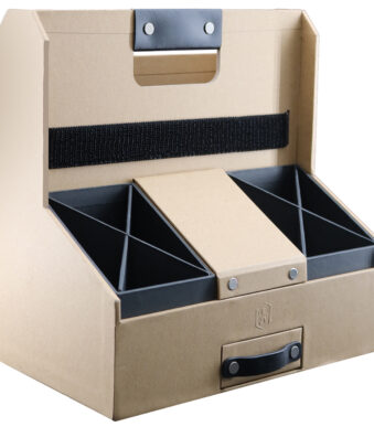 Oxford bureaublad organizer 'Savana', van karton, naturel