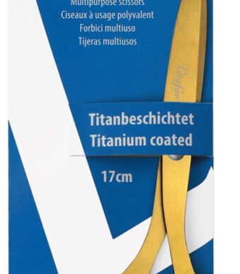 Läufer Design universeelschaar, Länge: 170 mm, goud, voor rechtshandigen