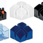 HAN multi-pennenbakje SCALA, 4 vakken, wit