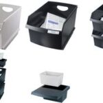 HAN prullenbak LOGO DRIVE, polystyrol, 25 liter, rechthoekig, zwart