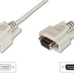 DIGITUS 9 polige Sub-D kabel, stekker - koppeling, 2,0 m