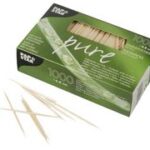 PAPSTAR tandenstoker, van hout, rond, lengte: 65 mm