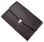 Alassio College-map ´UDINE´, kunstleer, zwart