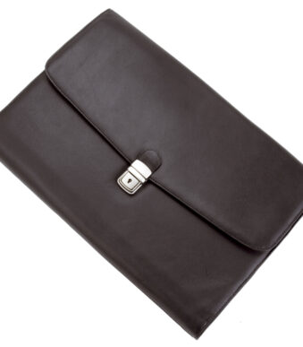 Alassio College-map ´UDINE´, kunstleer, zwart