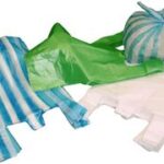 dm-folien hemd-tasjes, geblokt, HDPE, wit, 100 stuks