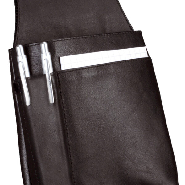 Alassio heuptas voor portemonnee, nappa leer, zwart