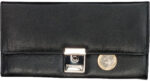 Alassio portemonnee, nappa leer, zwart