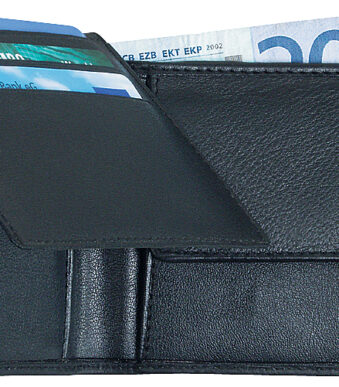 Alassio portemonnee Klassiek, leer, zwart