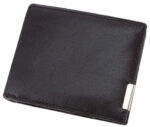 Alassio portemonnee, liggend formaat, leer, zwart