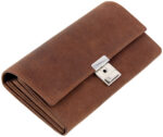 Alassio kelnerportemonnee, van jagersleer, bruin