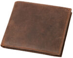 Alassio portemonnee, liggend formaat, van leer, bruin
