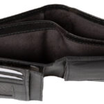 Alassio portemonnee, liggend formaat, van leer, zwart