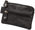 Alassio sleuteletui, van leer, zwart