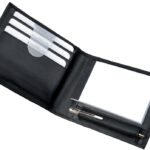 Alassio notitieblok-etui ´GUBBIO´, nappa-leer, zwart