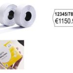 AVERY prijstang-etiketten, 26 x 12 mm, geel