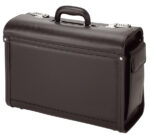 Alassio Pilotenkoffer ´GENOVA´, imetatieleer, zwart