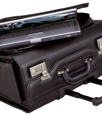 Alassio Pilotenkoffer ´SAN REMO´, imitatieleer, zwart