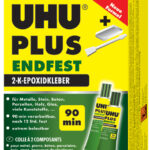 UHU 2-componentenlijm plus muurvast, 163 g in tube