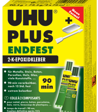 UHU 2-componentenlijm plus muurvast, 163 g in tube