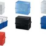 HAN kaartenbak, DIN A7 liggend, polystyrol, zwart, ongevuld