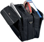 LiGHTPAK Notebook-Tas ´CORNICHE´, nylon, zwart