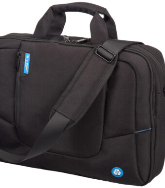 STOP notebook-tas RPET, van gerecycled RPET GRENADA, zwart