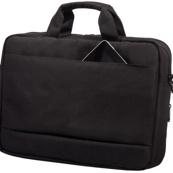 STOP notebook-tas RPET, van gerecycled RPET GRENADA, zwart